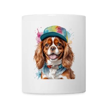 Cavalier King Charles Spaniel Snapback Cap Dog - Mug - white - Front