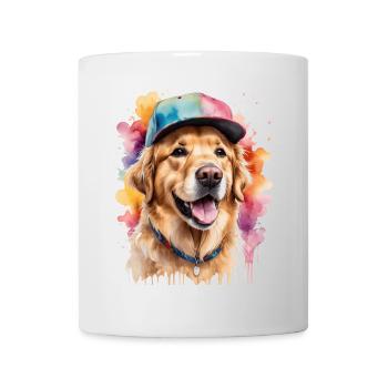 Golden Retriever Snapback Cap Dog Design Print - Mug - white - Front