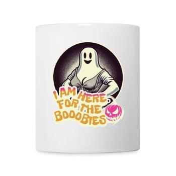 Für Die Boobies Halloween Kostüm Lustiger Spruch - Tasse - Weiß - Vorne