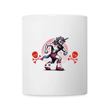 Zombiecorn Loves Brainbows Fête d’Halloween - Mug blanc - blanc - Devant