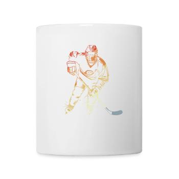 Joueur de hockey sur glace style rétro - Mug blanc - blanc - Devant