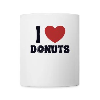 Ich liebe Donuts Donuts Maker Glasierter Liebhaber Donut - Tasse - Weiß - Vorne