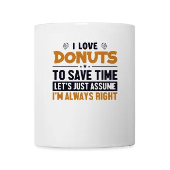 Beignets Supposons que j’ai raison Beignet glacé - Mug blanc - blanc - Devant