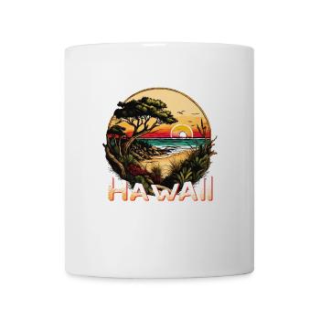 années 70 années 80 hawaïen Islande Palm Beach - Grand - Mug blanc - blanc - Devant