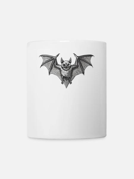 Bat Fledermäuse Fledermaus - Tasse - Weiß