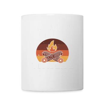 Je veux faire du camping et sentir comme un feu de camp - Mug blanc - blanc - Devant