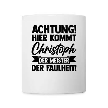 Prénom Chris Christoph - Mug blanc - blanc - Devant