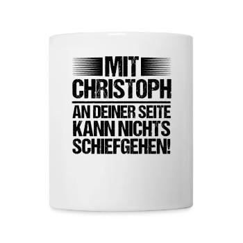 First name Chris Christoph - Mug - white - Front