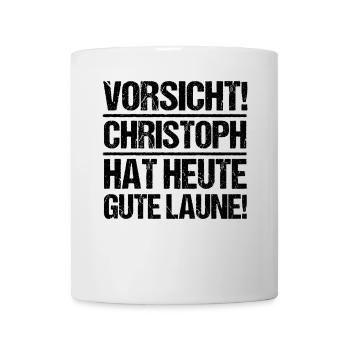 First name Chris Christoph - Mug - white - Front