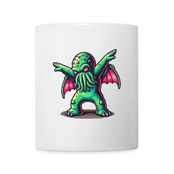 Drôle Dansant Cthulhu Tentacule Créature - Mug blanc - blanc - Devant