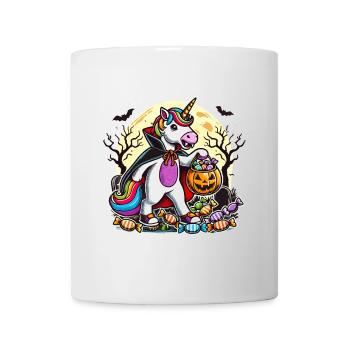 Funny Vampire Unicorn Loves Candy - Mug - white - Front