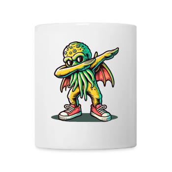Dabbing drôle Cthulhu Dabbing Design - Mug blanc - blanc - Devant