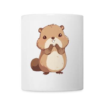 Beaver Biber - Mug blanc - blanc - Devant
