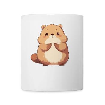 Beaver Biber - Mug blanc - blanc - Devant