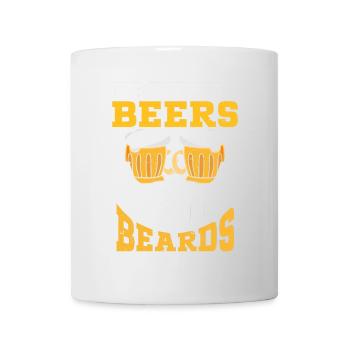 Boire Des Bières Et Laisser Pousser Des Barbes, Drôle De Barbe - Mug blanc - blanc - Devant