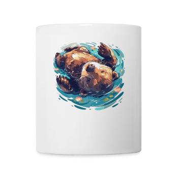 Beaver Biber - Mug blanc - blanc - Devant