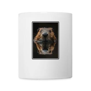Beaver Biber - Mug blanc - blanc - Devant