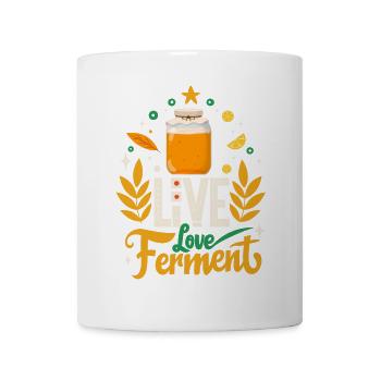 Live Love Ferment : Fermentation du miel - Mug blanc - blanc - Devant