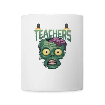Halloween biology teacher love brains - Mug - white - Front