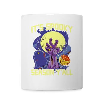 Halloween Ts Spooky Season Y’all - Mug blanc - blanc - Devant