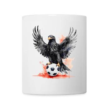 Eagle Football Coloré Autriche Animal Design Imprimer - Mug blanc - blanc - Devant