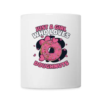 Fille qui aime les beignets Fabricant de beignets glacé - Mug blanc - blanc - Devant