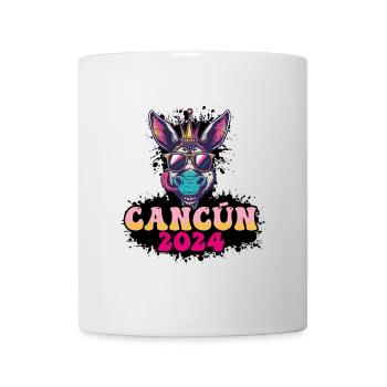 Cancun 2024 Âne de fête - Mug blanc - blanc - Devant