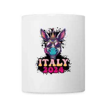 Italie 2024 Âne de fête - Mug blanc - blanc - Devant