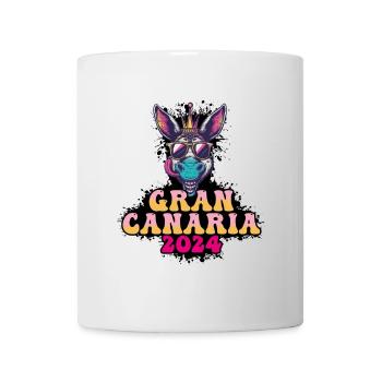 Gran Canaria 2024 Âne de fête - Mug blanc - blanc - Devant