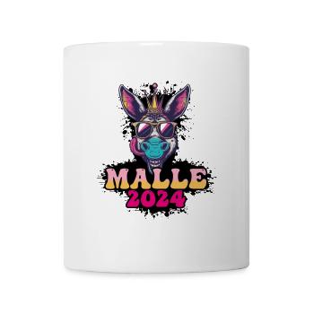 Malle 2024 Âne de fête - Mug blanc - blanc - Devant