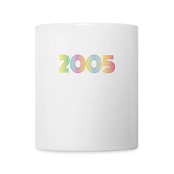 2005 Geburtstag Funky Year - Tasse - Weiß - Vorne
