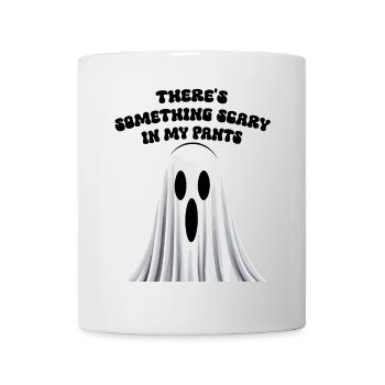 Funny saying: Something creepy in your pants - Mug - white - Front