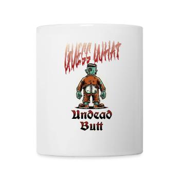 Cul mort-vivant drôle disant costume d’Halloween - Mug blanc - blanc - Devant