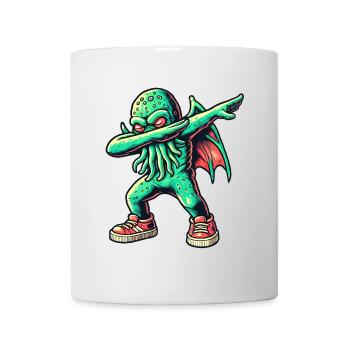 Dabbing drôle Cthulhu Dabbing Design - Mug blanc - blanc - Devant