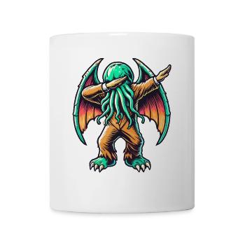 Dabbing drôle Cthulhu Dabbing Design - Mug blanc - blanc - Devant