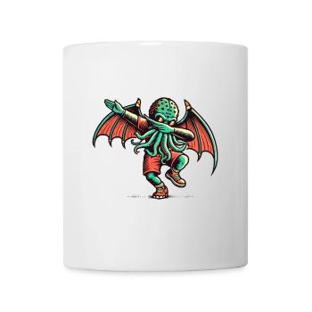 Dabbing drôle Cthulhu Dabbing Design - Mug blanc - blanc - Devant