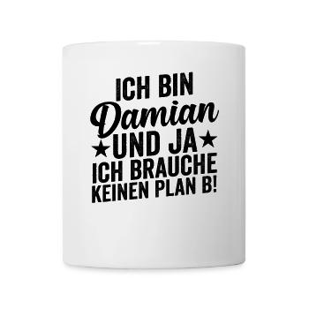 Vorname Damian - Tasse - Weiß - Vorne