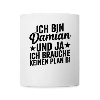 Vorname Damian - Tasse - Weiß - Vorne