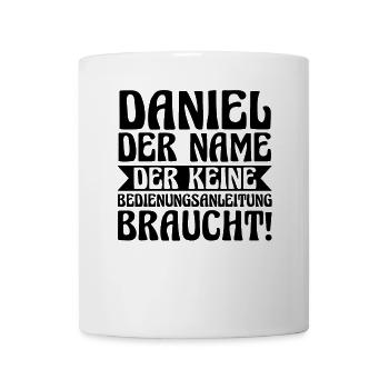 Prénom Daniel - Mug blanc - blanc - Devant