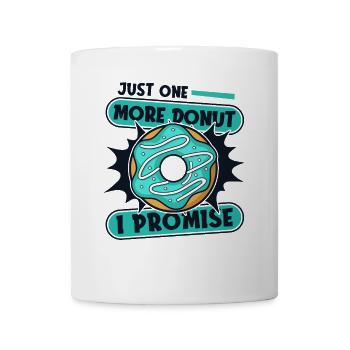 Juste un beignet de plus que je promets beignet glacé - Mug blanc - blanc - Devant