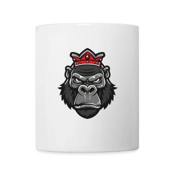 Gorilla Head Crown - Mug - white - Front