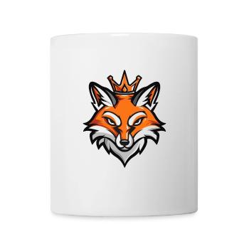 Fuchs Kopf Krone - Tasse - Weiß - Vorne