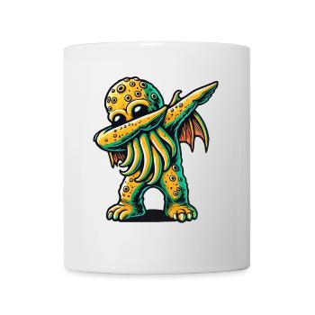 Dabbing drôle Cthulhu Dabbing Design - Mug blanc - blanc - Devant