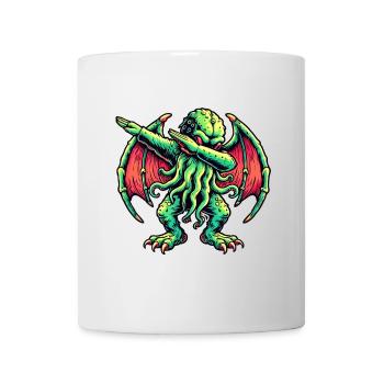 Dabbing drôle Cthulhu Dabbing Design - Mug blanc - blanc - Devant