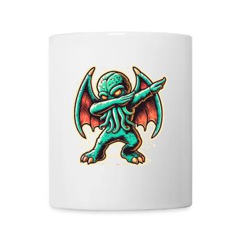 Dabbing drôle Cthulhu Dabbing Design - Mug blanc - blanc - Devant