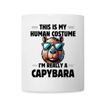 This Is My Human Costume I'm Really A Capybara - Tasse - Weiß - Vorne
