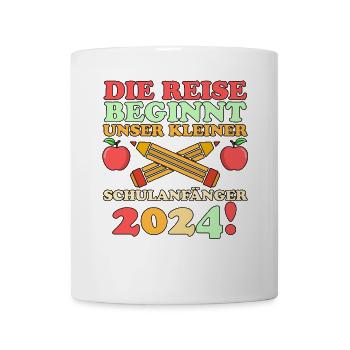 Parents Écolier École primaire Première classe Inscription - Mug blanc - blanc - Devant