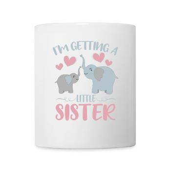 Baby Sister Reveal At Getting A Little Sister Fox - Mug - white - Front