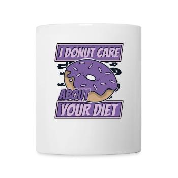 I Donut Care About Your Diet Donut, glasiert - Tasse - Weiß - Vorne