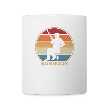 Retro Fagott Instrument Aerophone Music Player - Tasse - Weiß - Vorne